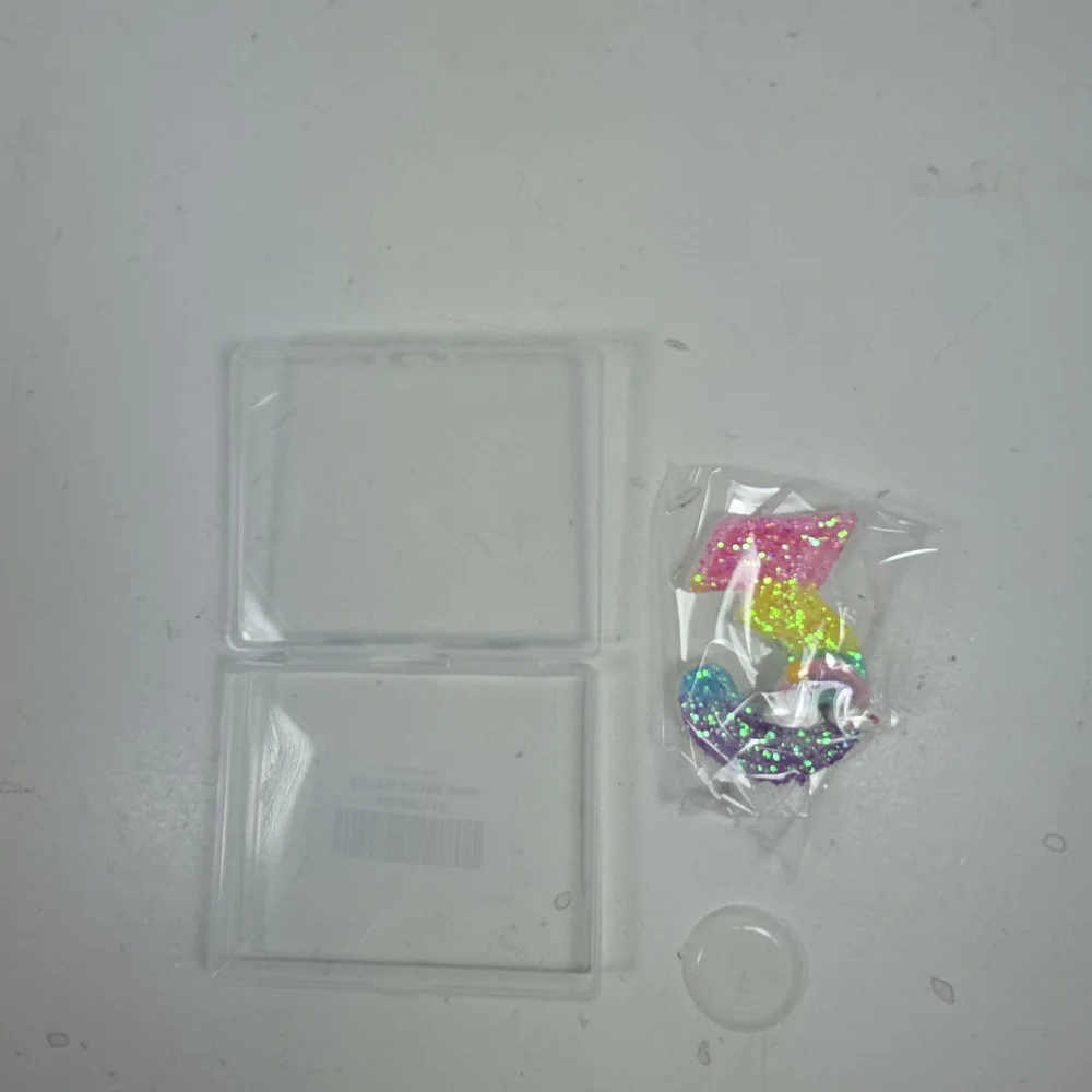 Clear Protective Phone Case with Pink, Yellow, Blue, Purple Glitter Accessories